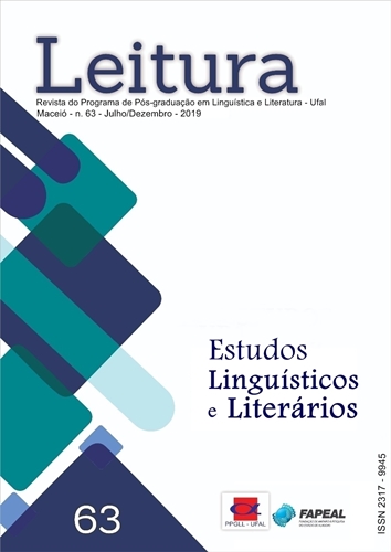 					View No. 63 (2019): Estudos linguísticos e literários
				