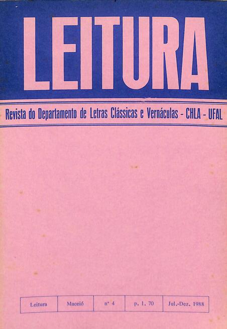 					View No. 4 (1988): Estudos linguísticos e literários
				