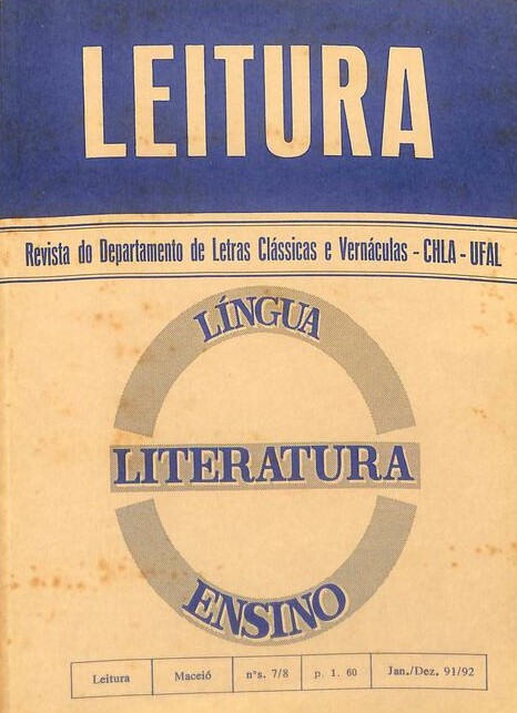 					Ver Núm. 7-8 (1991): Linguagem e ensino
				