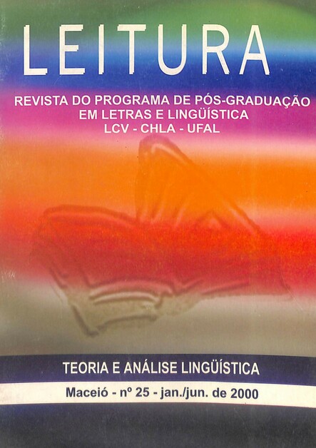 					Afficher No. 25 (2000): Teoria e análise linguística
				