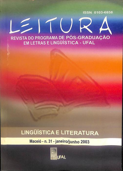 					Ver Núm. 31 (2003): Linguística e literatura: olhares multidimensionais
				