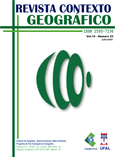 					Visualizar v. 10 n. 23 (2025): REVISTA CONTEXTO GEOGRÁFICO - FLUXO CONTÍNUO 
				